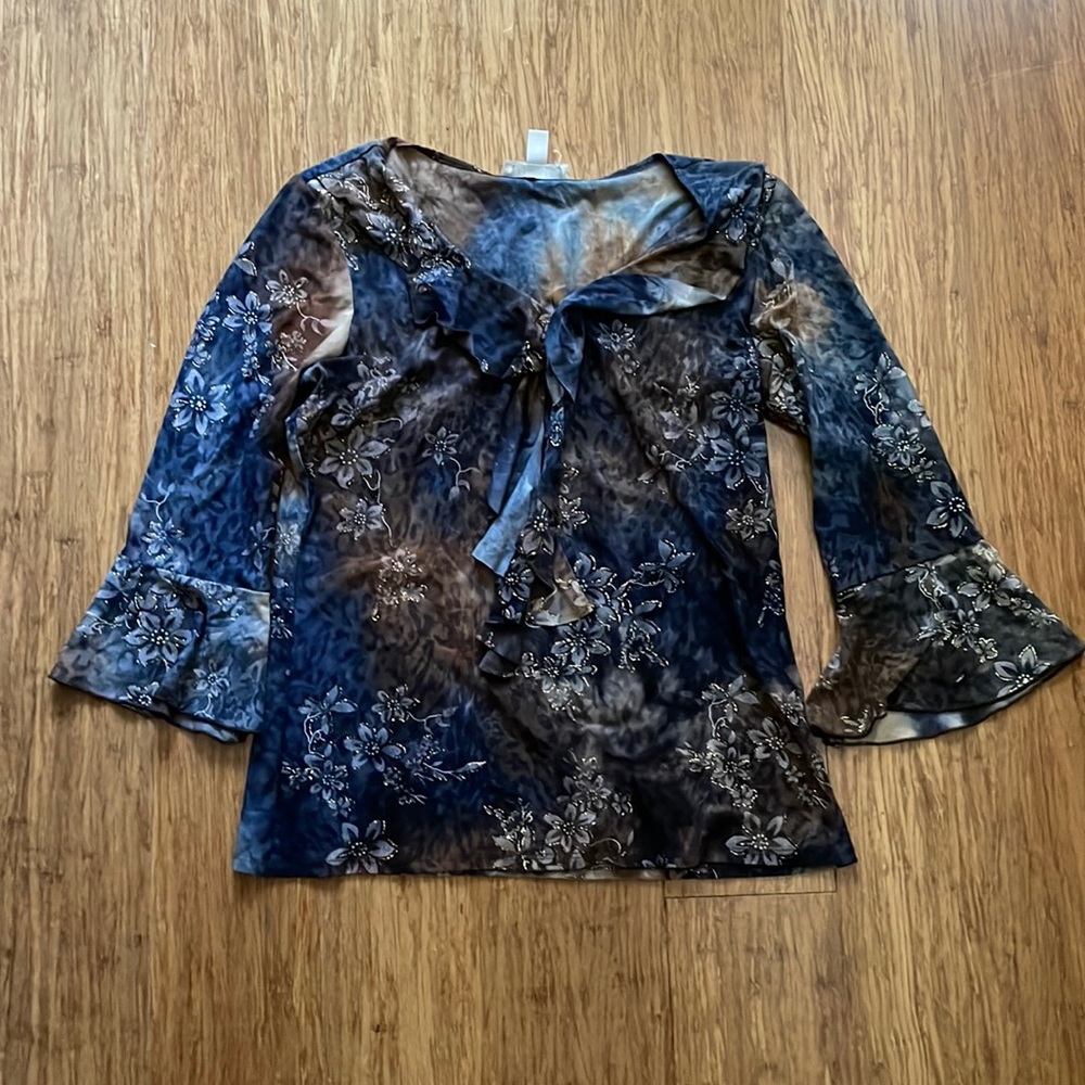 Dress Barn Ruffle Shirt